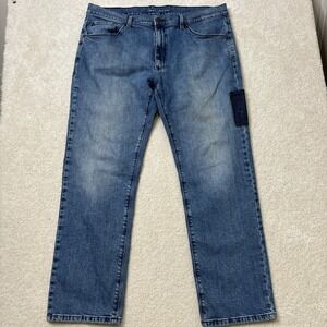 Mott & Bow Slim Jeans Men's 38x32 Blue Stretch Denim Medium Wash